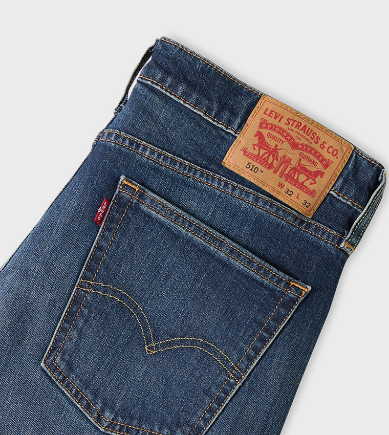 510™ Faded Mid Rise Skinny Fit Jeans