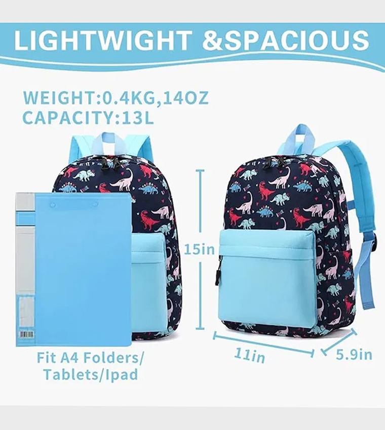 Lightweight School Backpack - Blue