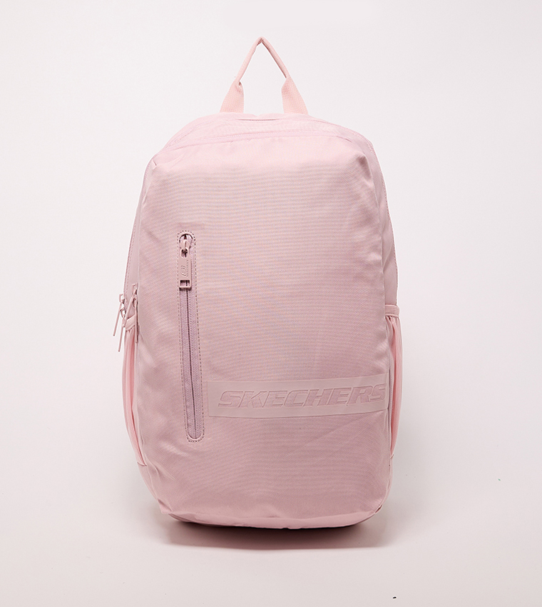 Logo Detail Zippered Backpack