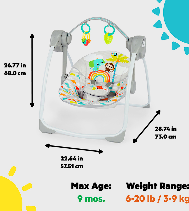 Playful Paradise Portable Swing