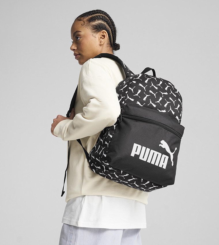 PHASE AOP Logo Printed Front Pocket Backpack