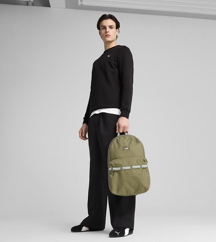 PHASE Logo Tape Detail Front Pocket Backpack