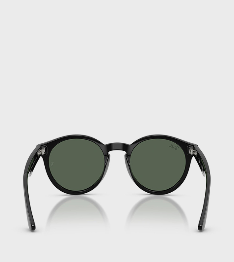 Phantos Full Rim High Bridge Round Sunglasses