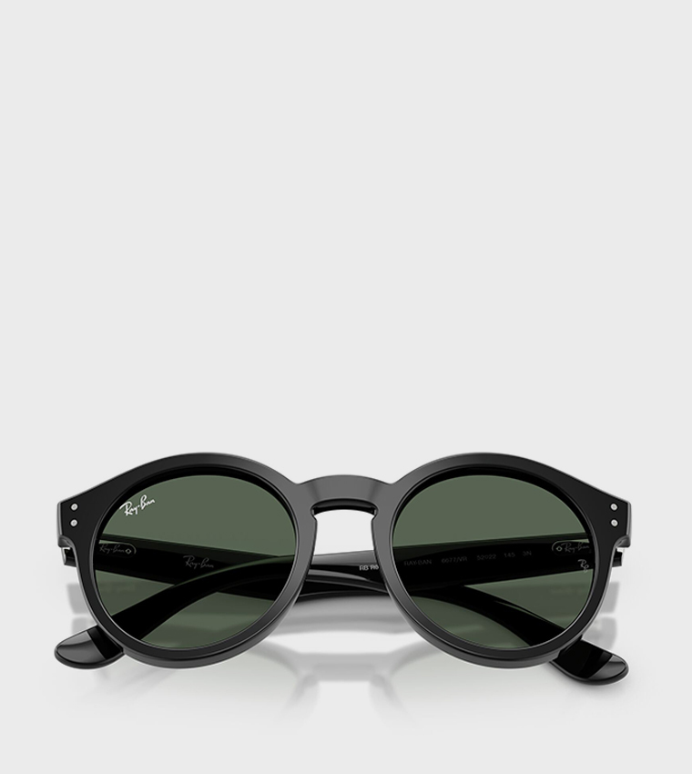 Phantos Full Rim High Bridge Round Sunglasses