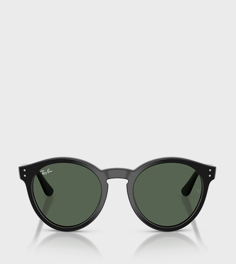 Phantos Full Rim High Bridge Round Sunglasses