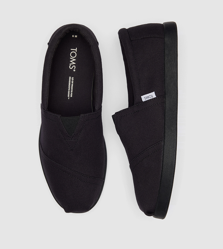 Toms  Casual Slip-ons - Black Casual Slip-ons