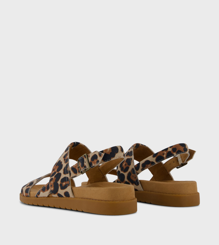 تومز  الصنادل المسطحة - بيج فاتح Flat Sandals