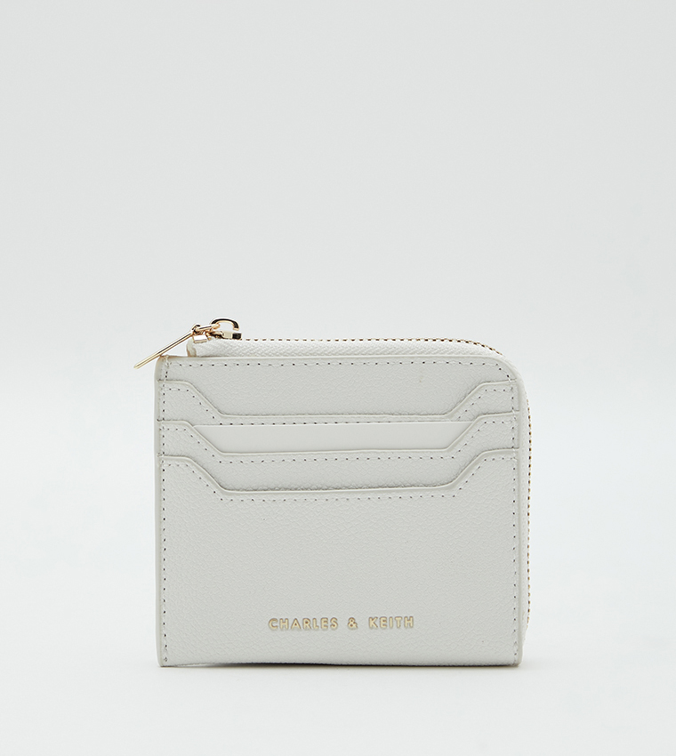 Textured Zipper Card Holder