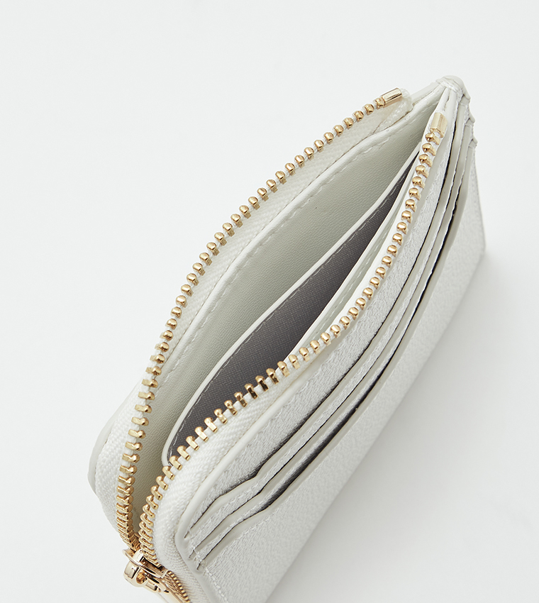 Textured Zipper Card Holder