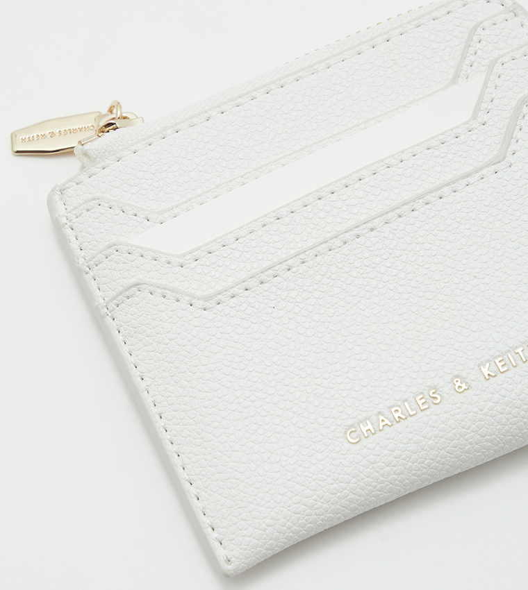 Textured Zipper Card Holder