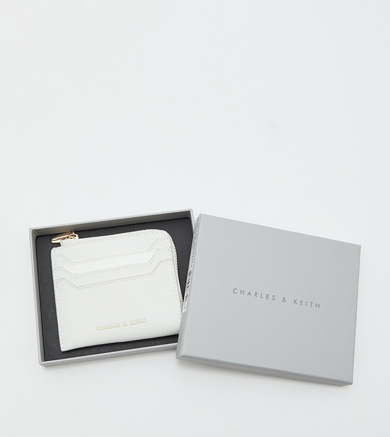 Textured Zipper Card Holder