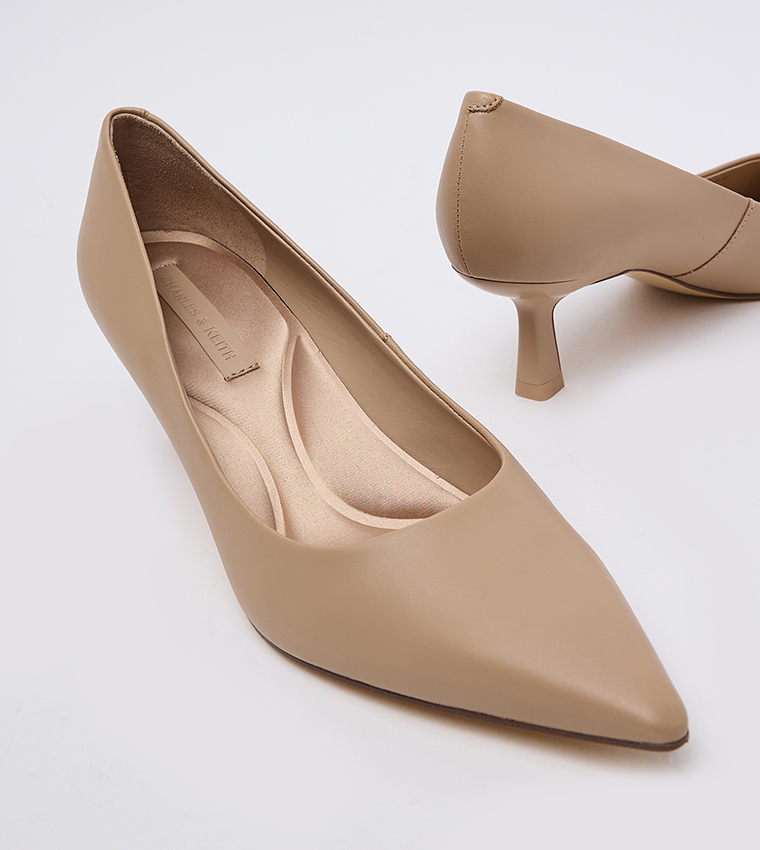 Emmy Pointed Toe Kitten Heel Pumps