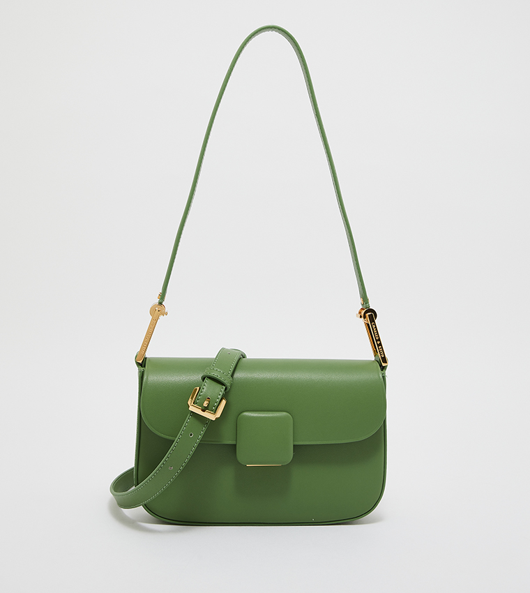 Koa Square Push-Lock Shoulder Bag