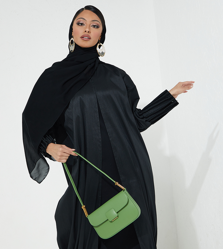 Koa Square Push-Lock Shoulder Bag