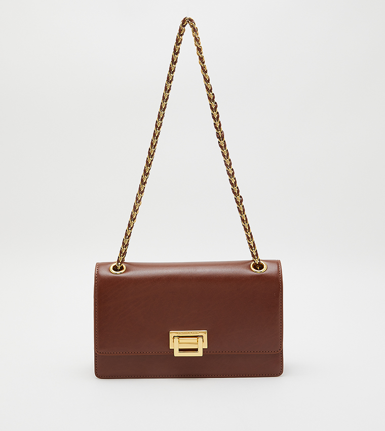 حقيبة كتف بمقبض سلسلة 