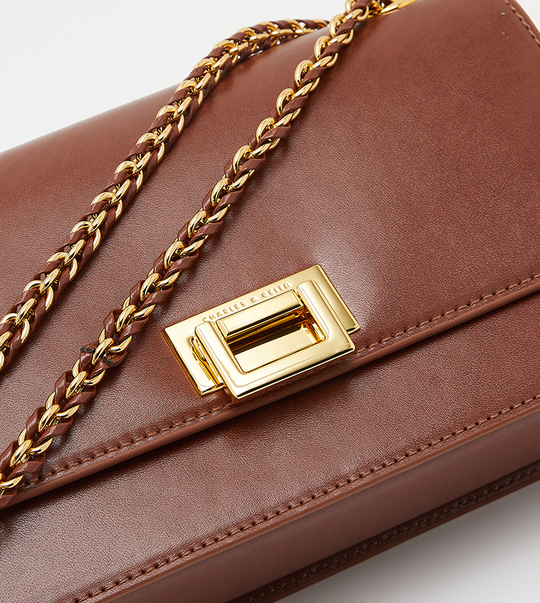 حقيبة كتف بمقبض سلسلة 