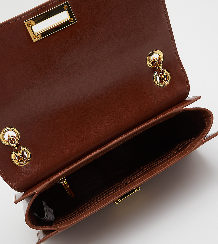 حقيبة كتف بمقبض سلسلة 