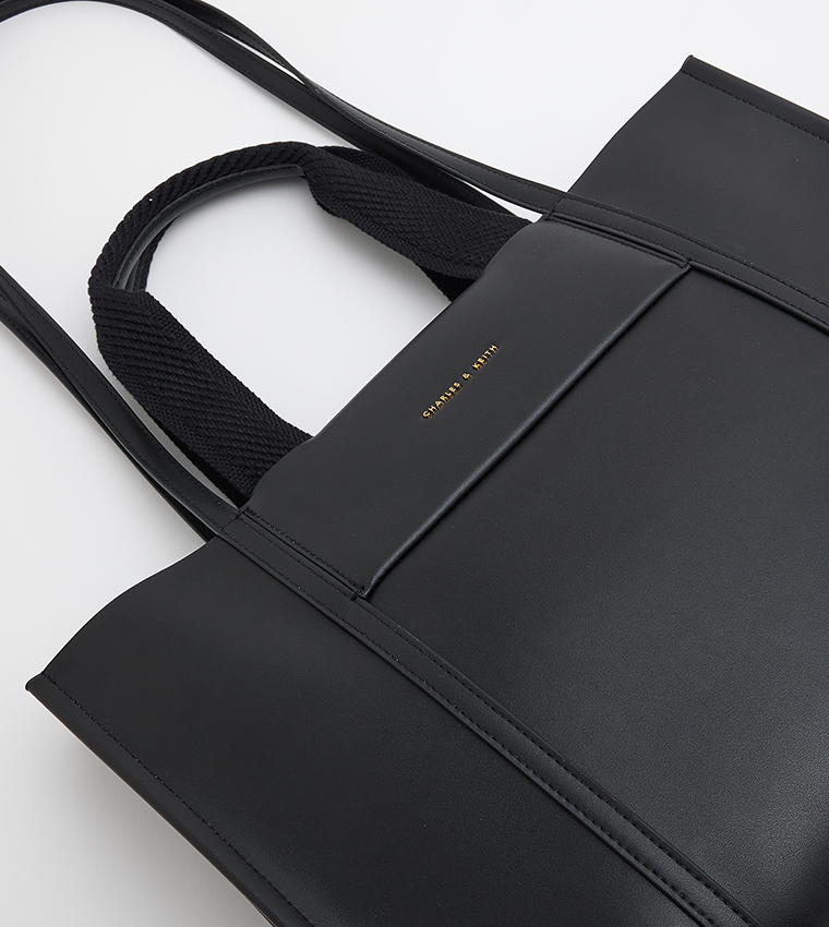 SHALIA Logo Detail Tote Bag