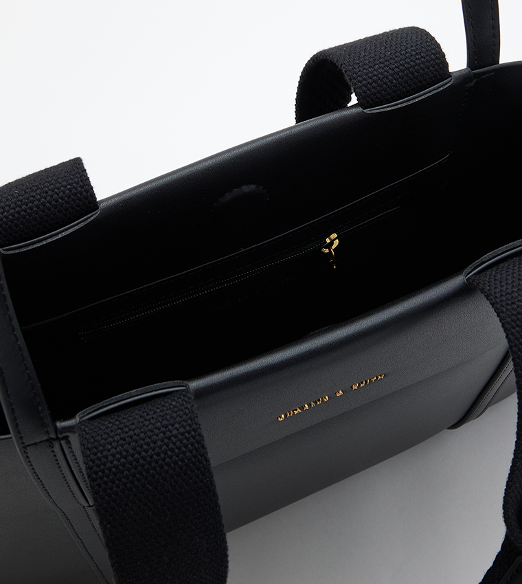 SHALIA Logo Detail Tote Bag