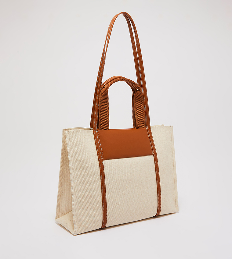 Shalia Large Double Handle Tote Bag