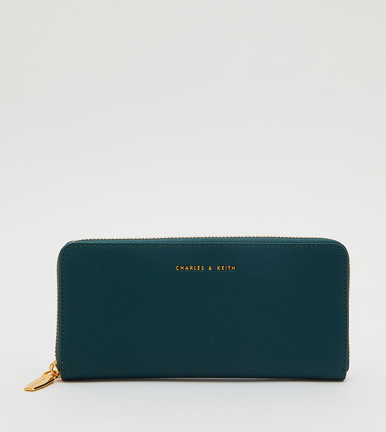 Textured Zip-Around Wallet