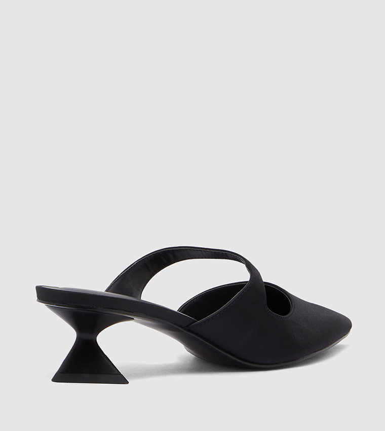Pointed Toe Asymmetric Sculptural Heel Pumps