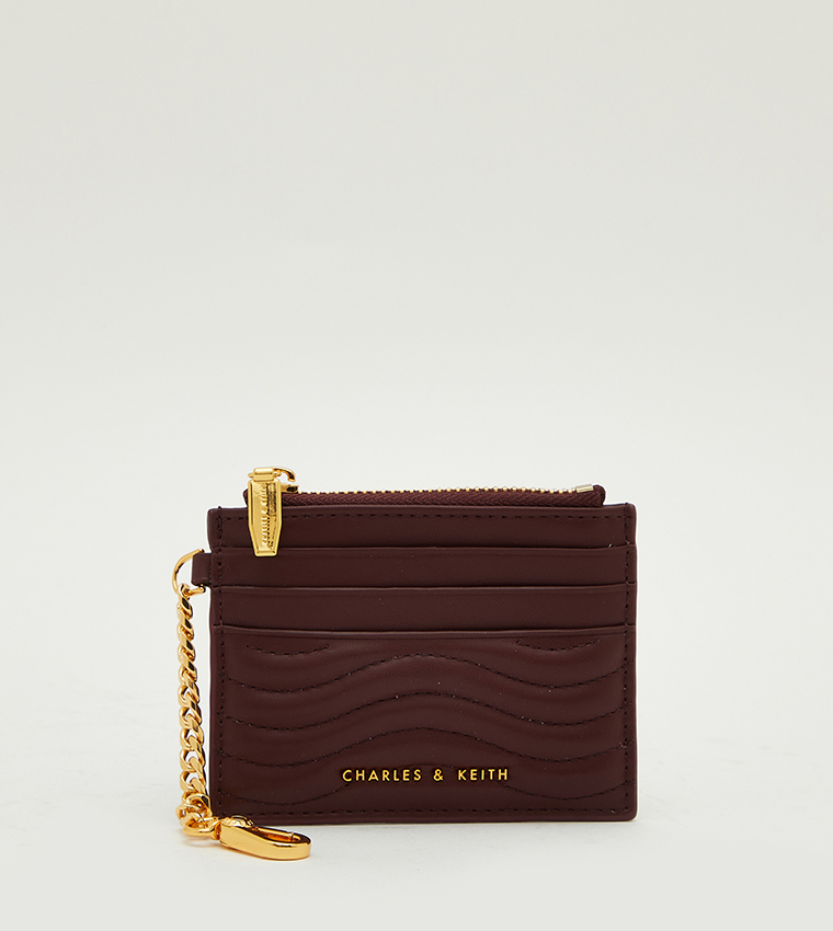 محفظة بطاقات بسحاب 