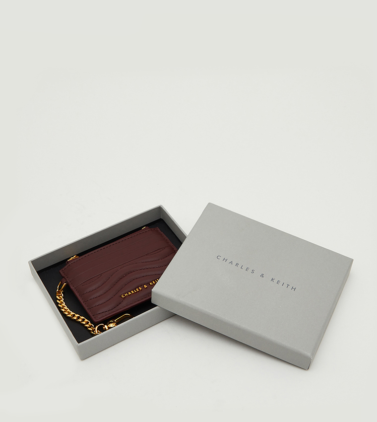 محفظة بطاقات بسحاب 