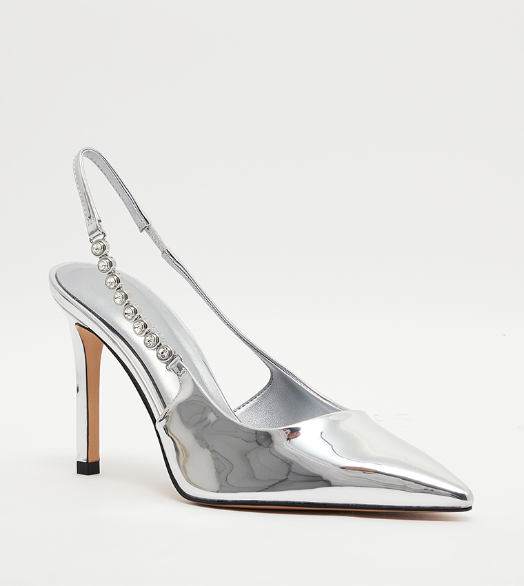 تشارلز آند كيث  صنادل كعب عالي - فضي Heeled Sandals