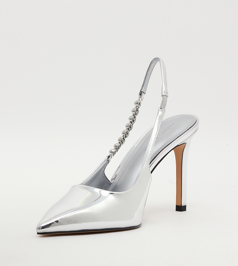 تشارلز آند كيث  صنادل كعب عالي - فضي Heeled Sandals