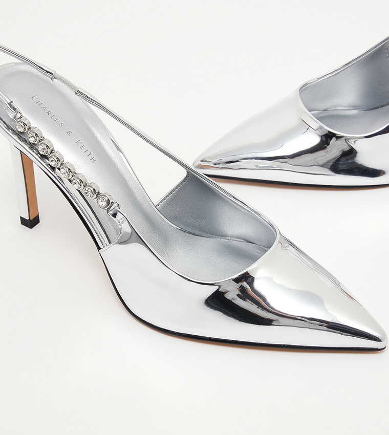 تشارلز آند كيث  صنادل كعب عالي - فضي Heeled Sandals