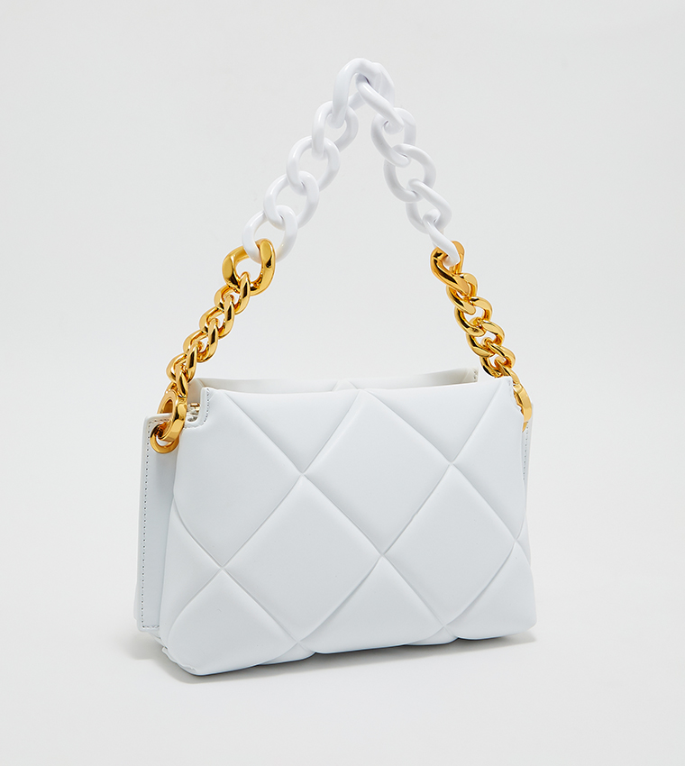 Danika Chunky Chain Padded Shoulder Bag