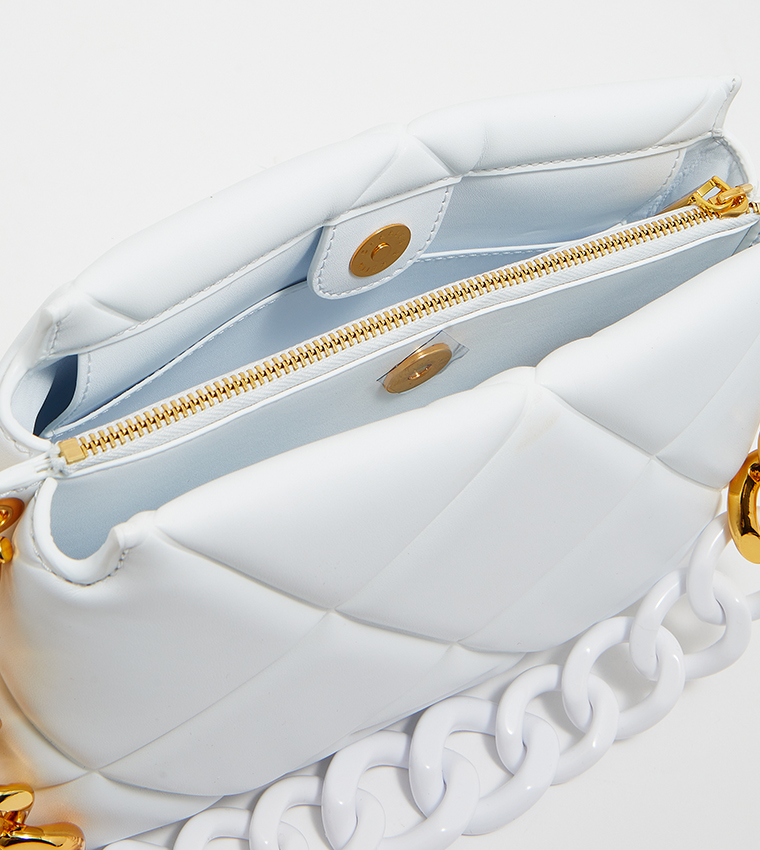 Danika Chunky Chain Padded Shoulder Bag