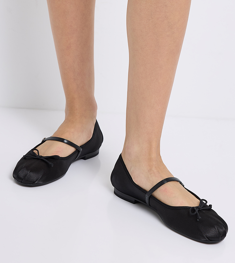 Emiko Satin Bow Mary Janes