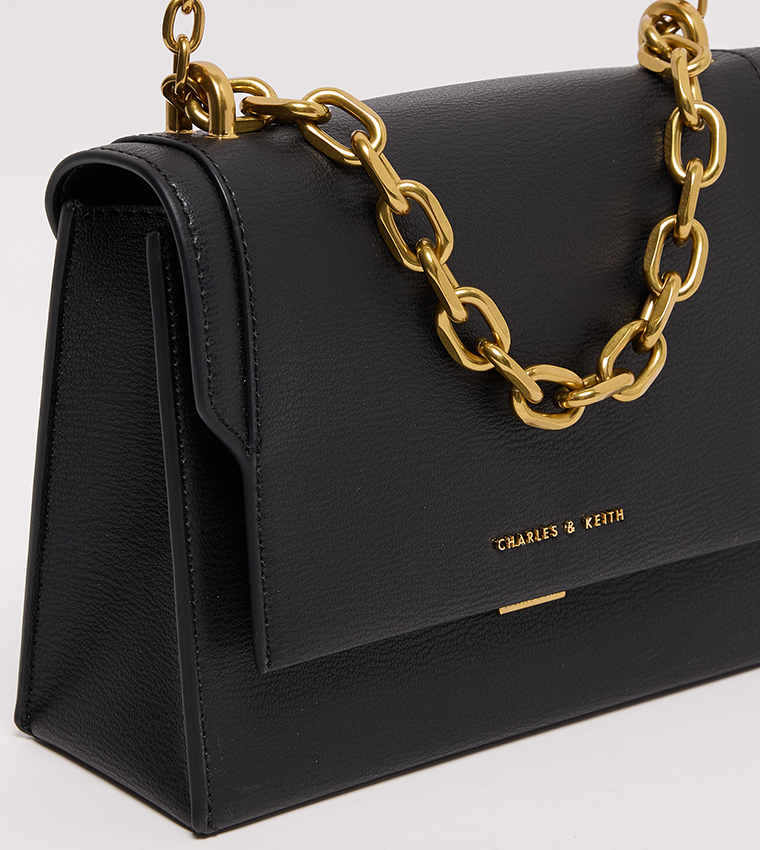 Textured Flap Crossbody Bag