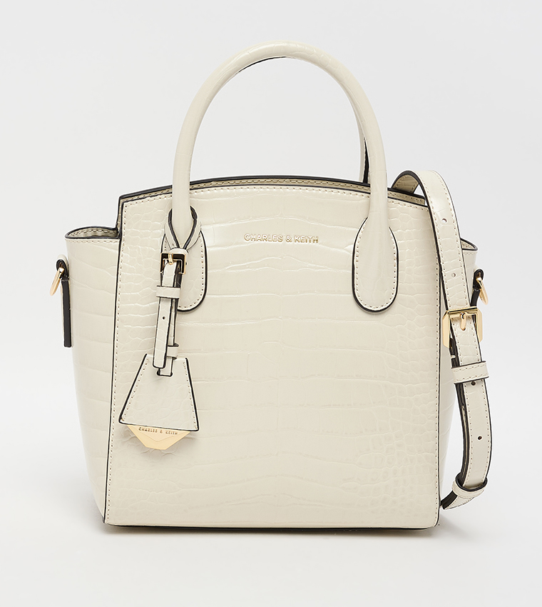 Textured Satchel Bag