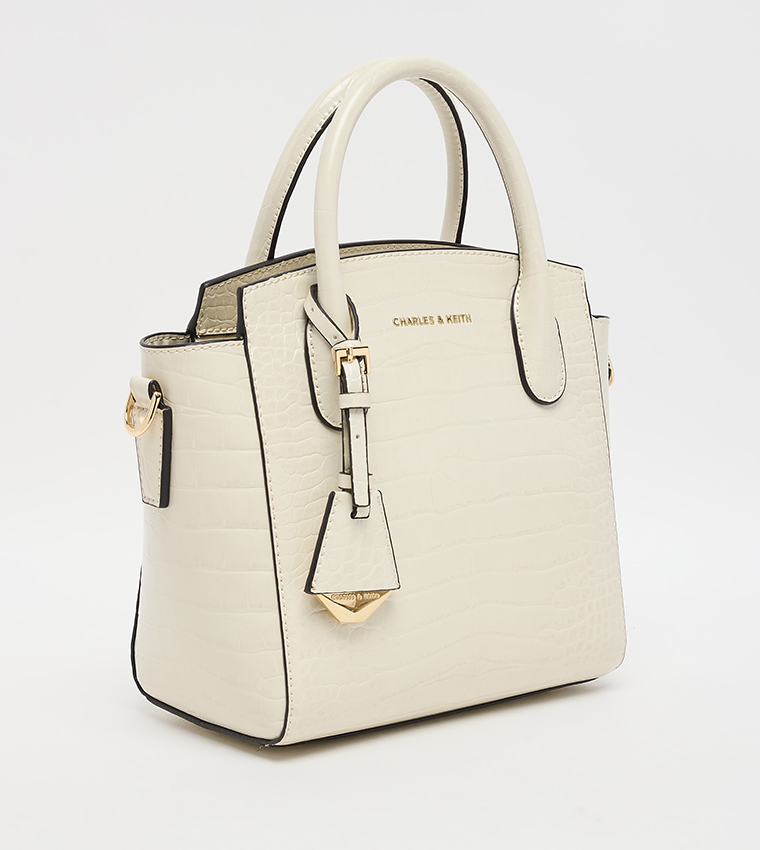 Textured Satchel Bag