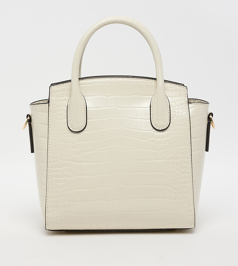 Textured Satchel Bag