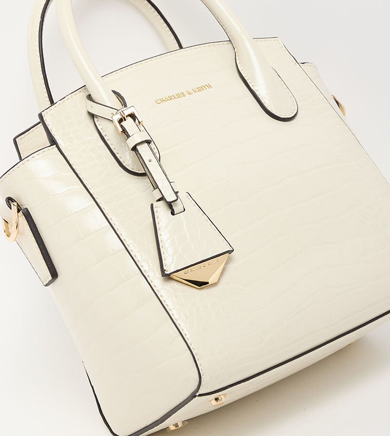 Textured Satchel Bag