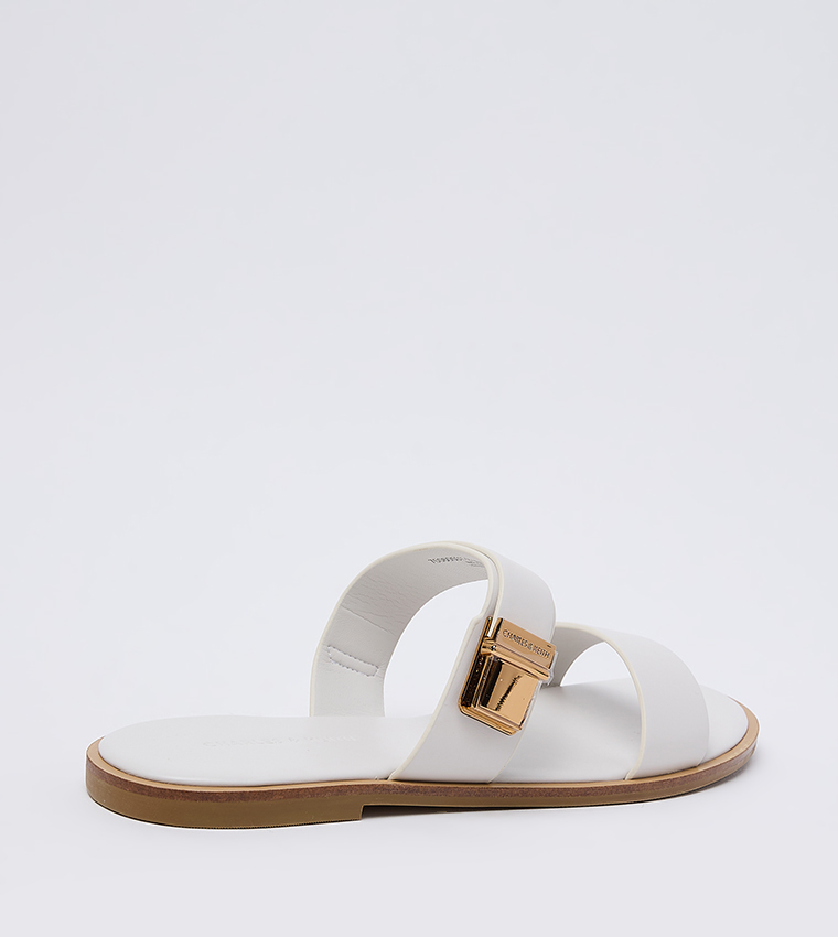 تشارلز آند كيث  الصنادل المسطحة - لون طبشوري  Flat Sandals