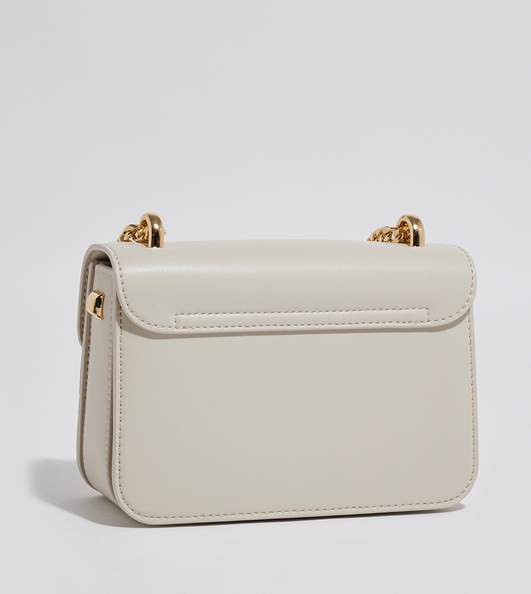 Quilted Push-Lock Crossbody Bag