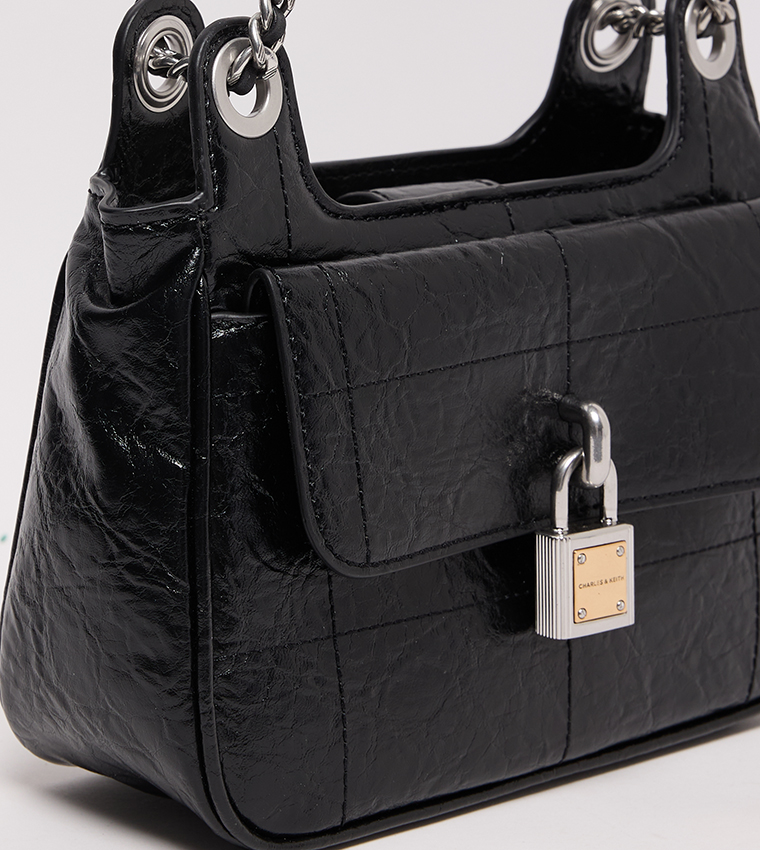 حقيبة كتف بنقشة