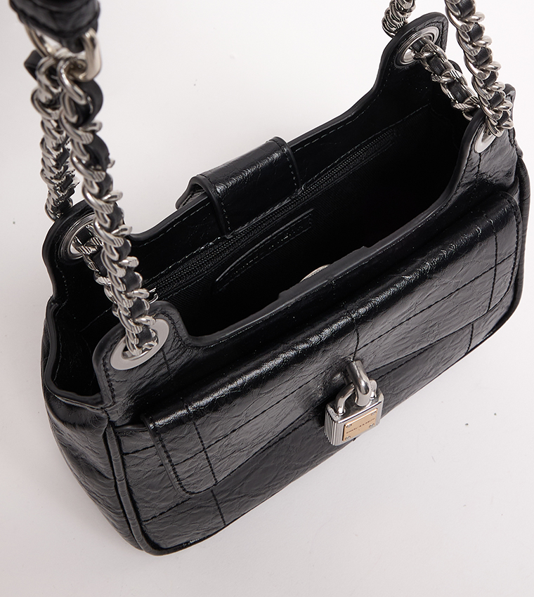 حقيبة كتف بنقشة