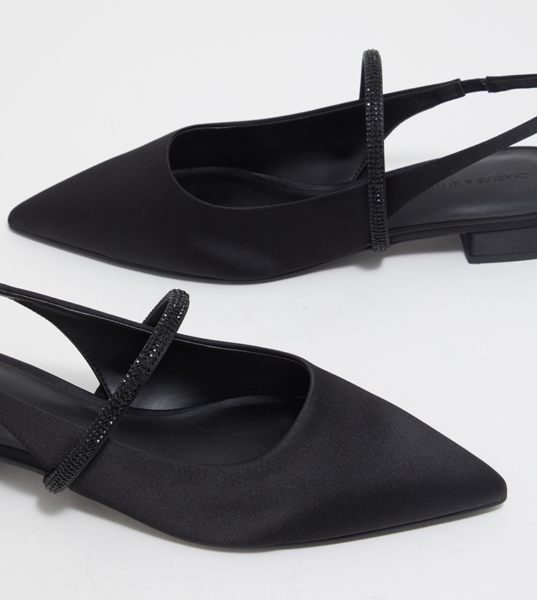Embellished Slingback Flats