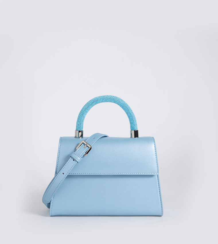 حقيبة يد بمقبض مزخرف 