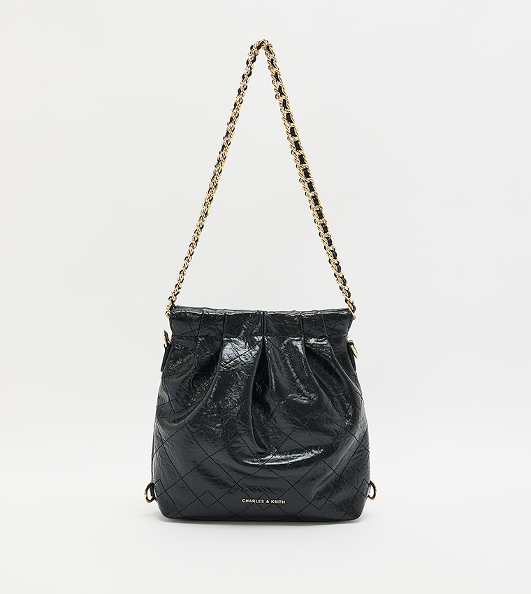 Duo Chain-Handle Two-Way Backpack
