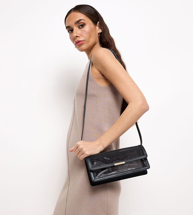 Mesh Crossbody Bag