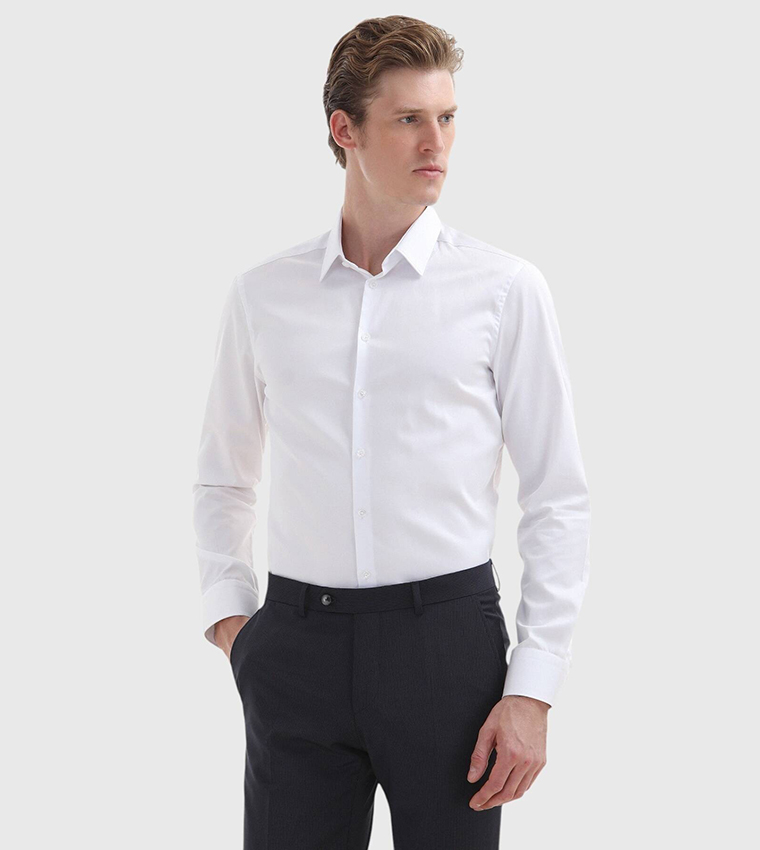 Solid Super Slim Fit Classical Shirt