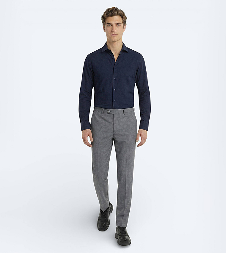 Solid Long Sleeves Regular Fit Shirt