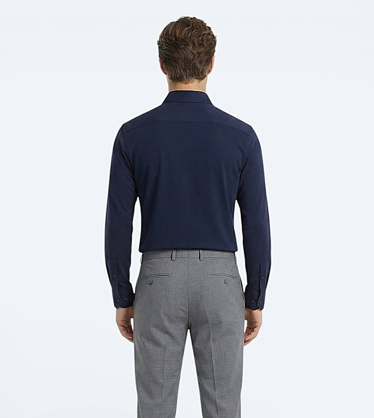 Solid Long Sleeves Regular Fit Shirt